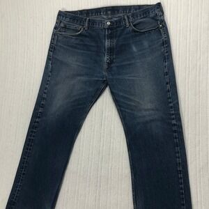 Levi's 505 Regular Fit Jeans Men's Blue Denim Pants Size‎ 42W 32L